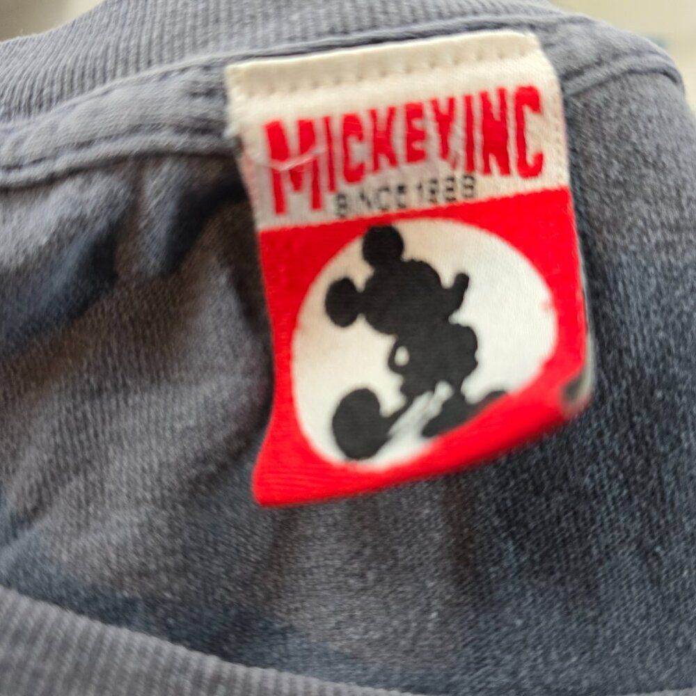 Mickey Inc Graphic T Shirt Mens XL Blue Disney Mickey Mouse Graphic Tee USA Made - Picture 7 of 9